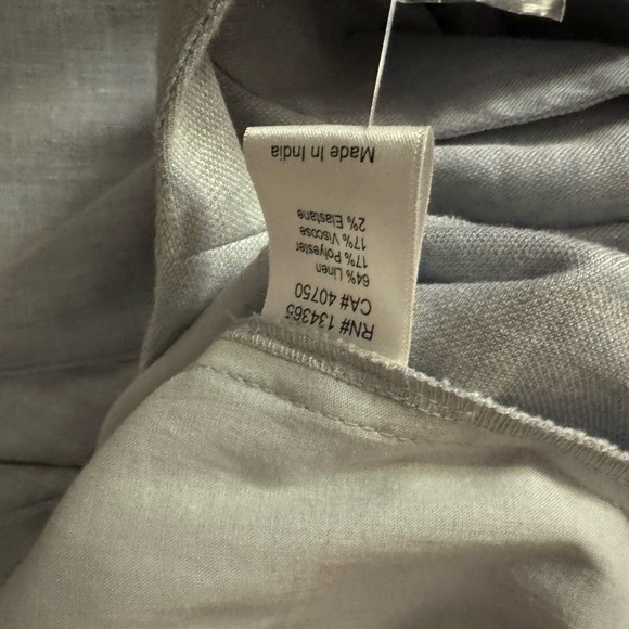 Sigrid Olsen linen jacket with matching wide leg pant.Includes blouse.Size large - Picture 4 of 16